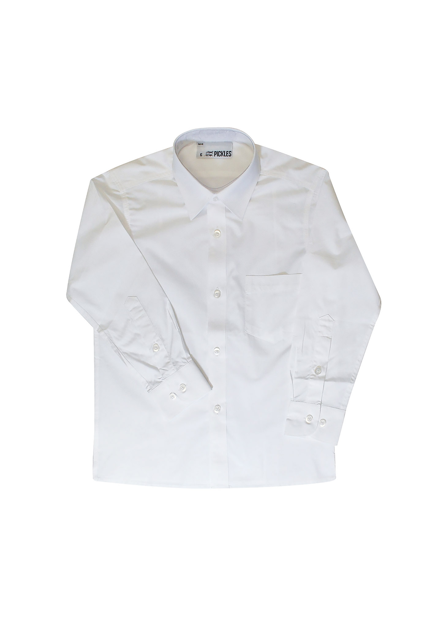 St Cecilia's Girls Long Sleeve White Tie Collar Shirt | Shop at Pickles ...