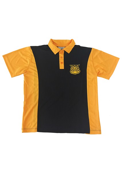 school uniform gold polo shirts